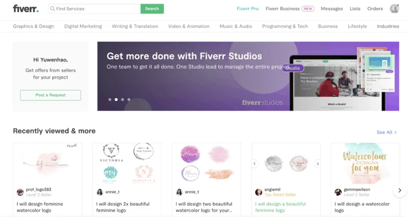 Fiverr 筛选条件