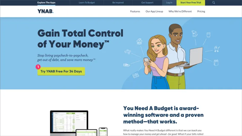 YNAB 首页
